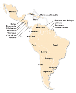 latin america territory map